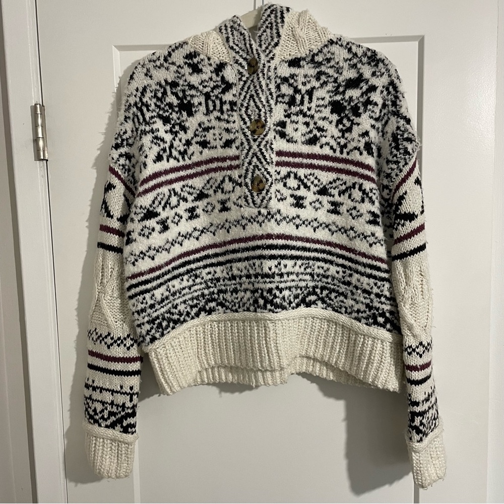 Pilcro Relaxed Hooded Sweater